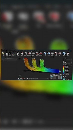 Exhaust manifold internal flow analysis using Altair inspire CFD.#altair inspire#exhaust manifold