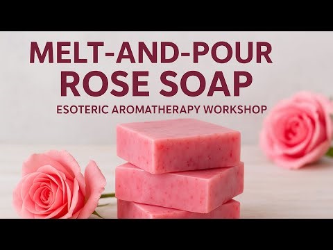 🌹 DIY Rose, Goat milk Soap | Melt & Pour Method | Esoteric Aromatherapy Workshop