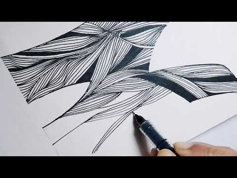 N Zentangle Art Step by Step | Easy & Satisfying Drawing