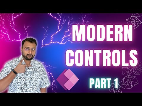 Power Apps Modern Controls - EP 01 - Button, Lable, Dropdown, Combobox, DatePicker and Link