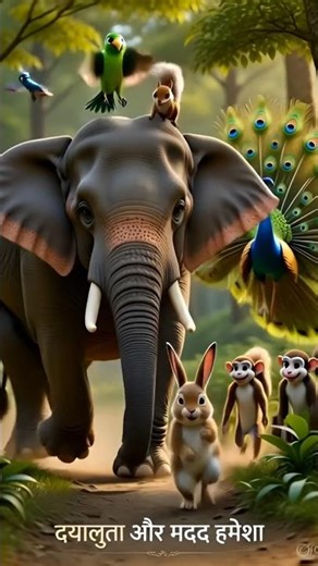 Elephant Survives Falling Stone—Takes a Tumble | AI #Shorts