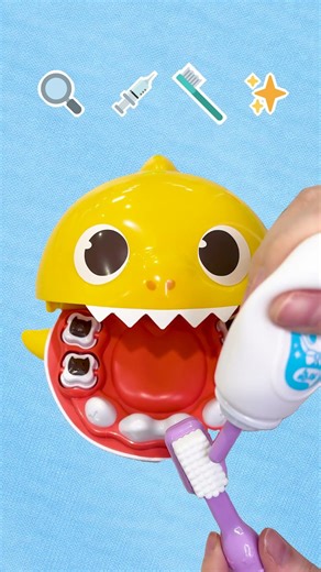 Cá Mập Con chữa sâu răng 🦈 #babyshark #shorts