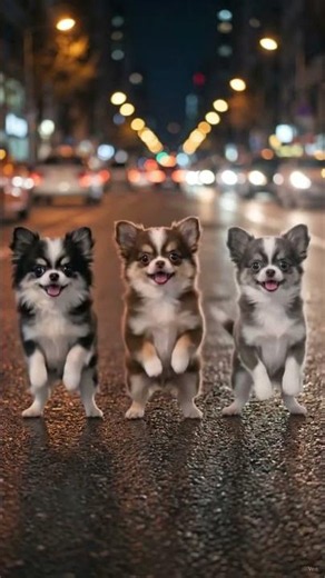 Too cute to handle at night 강아지 댄스타임 챌린지 #chihuahua #dogs