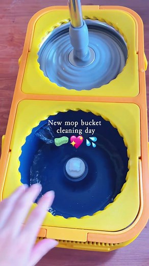 ASMR Cleaning with RinseWise 2025 Spin Mop | Clean & Dirty Water Separation Sounds #mopbucket #mop