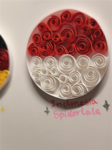 Quilling Art: Crafting the Indonesian Flag