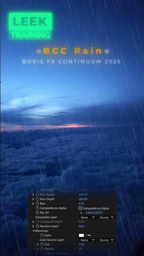 Discover Boris Continuum 2025.5 : BCC Rain – AI-Powered VFX!