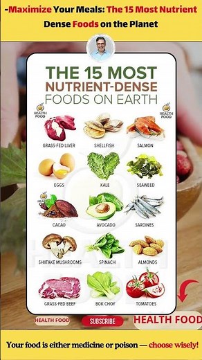 Maximize Your Meals: The 15 Most Nutrient-Dense Foods on the Planet