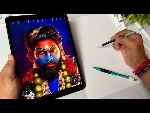 Draw With Me - Pushpa 2 Drawing, Allu Arjun Drawing, Outline Tutorial 😍