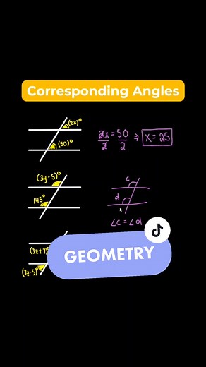 Corresponding Angles! #math #maths #mathematics