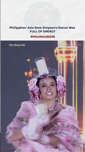 She danced with candle on the head | Philippines' Asia Rose Simpson at Miss World 2026 #shorts