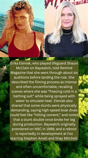 Baywatch Star Erika Eleniak Says Filming Was "Grueling" and "Difficult"