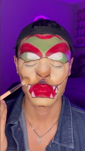 Bowser Makeup tutorial #extrememakeup #makeuptransformation #makeup