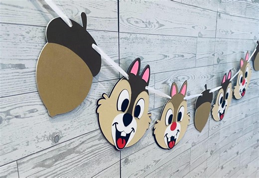 Chip N Dale, Mickey Vacation Decorations , Mickey Cruise Ship Banner, Fort Wilderness , Chip and Dale Banner - Etsy