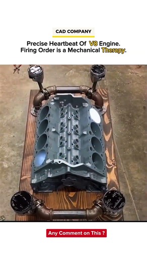 How V8 Engine Works: Satisfying Firing Order 🤯🔥 #shorts