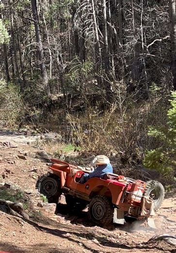 @Superior Willys Arizona driving “Pappy” the Willys CJ3A Jeep near Young, Arizona. #offroad #marlboro #4x4 #oldschool #utv