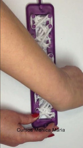 Punto Cuadrado en Telar #shorts #bufanda