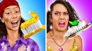 148K views · 2.8K reactions | Rich mom vs broke mom! free diy crafts vs giga-rich toys | parenting hacks by la la life | La La Life | Facebook