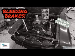 Vacuum Bleeding the brakes on my 1965 Mustang with Wilwood 6 piston big brake upgrade!