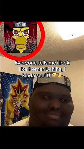 bro does NOT look like Homer Uchiha 🥀😭 #funny #dankememes #slideshow #funnymemes #shorts