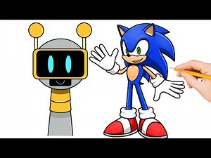 live! How To Draw FUN BOT - Incredibox Sprunki | sonic drawing