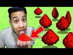 اختبار طعام ماين كرافت في الحياة الحقيقية (جربت الردستون) !!؟ 😱🔥مستحيل