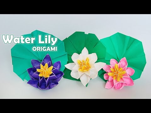 🌸 Origami Flower: WATER LILY (Katrin Shumakov)