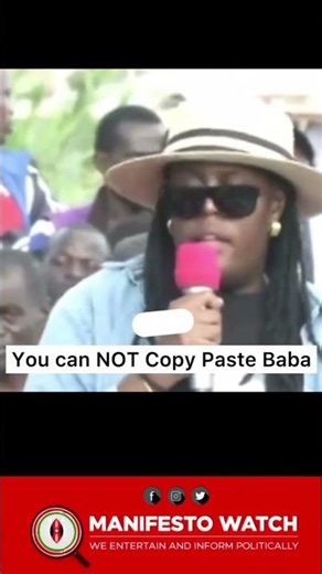 WINNIE ODINGA BREATHING FIRE SAYING YOU CAN'T COPY PASTE RAILA sharon #shortsfeed #shorts #ruto