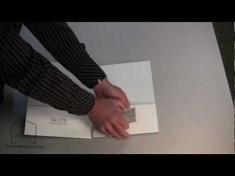 Presentation Folder with Business Card Slots