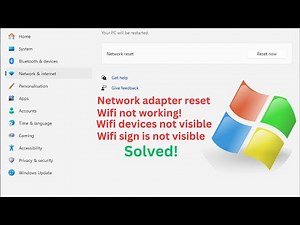 How to reset the network adapter in Windows