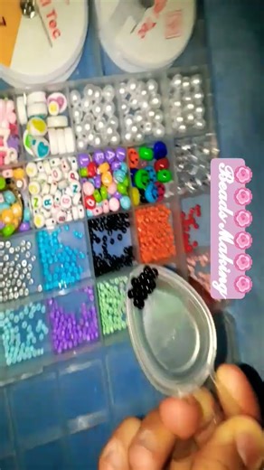 #- **Making Beads from Scratch – DIY Bead Craft Video.#خرز_كريستال