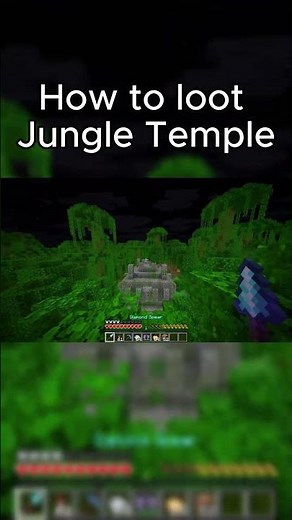 How to loot a Jungle Temple #minecraft
