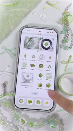 Cute Coquette Home Screen Setup | iOS 18 Style on Android 🌿
