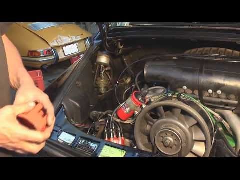Porsche Valve Adjusting, Oil Chg, New Plugs Cap & Rotor - DIY German Aircooled Garage #5