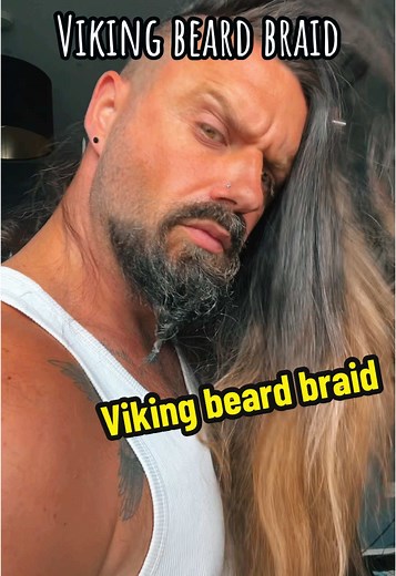 A Viking beard braid tutorial! Short and easy to do! How to braid your beard! It’s not the longest braid for it works! Styles inspired by shows like Vikings and The Last Kingdom #beard #beardbraid #braidedbeard #beardstyle #beardcare #vikingtok #vikings #valhalla #ragnarok #mensbeard #beardedmen #menwithbeards #beardsoftiktok #beardtok #beardandtattoos #beardandlonghair #longhairandtattoos #beardgrowth #beardgang #fyp