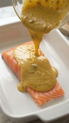 Baked Lemon Dijon Salmon with Dill & Capers