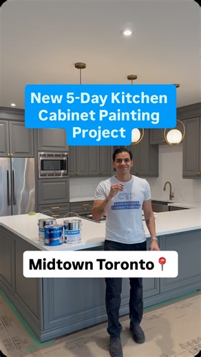 New 5-Day Kitchen Cabinet Spraying Project✔️ A cost effective alternative to replacing! 🔵Day 1 Preparation 🔵Day 2 Final Prep 🔵Day 3 Apply 2 Coats of Primer 🔵Day 4 Spray 2 Coats of Your Chosen Color 🔵Day 5 Reinstall Cabinets and Clean Up To learn more or to claim a free online quote Call/Text 647.227.6114 Or Visit www.cabinettradepainting.ca We work in Toronto and gta surrounding areas #cabinetpainting #cabinetrefinishing #kitchenmakeover | Cabinet Trade Painting Inc.