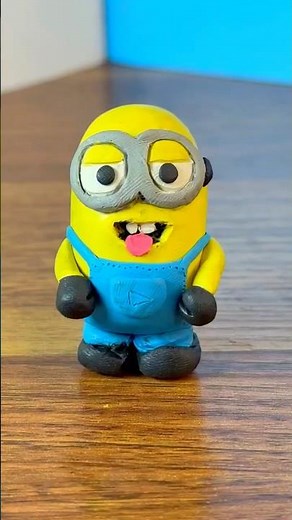 Making Minions Out of Clay #diy #crafts #shorts