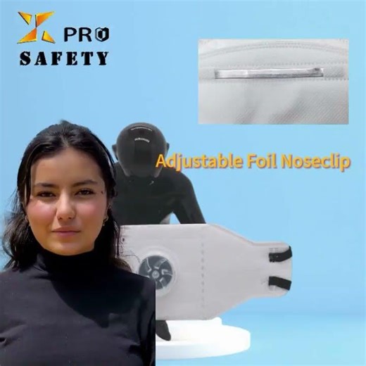 Patented breathing valve folding FFP3 dust mask