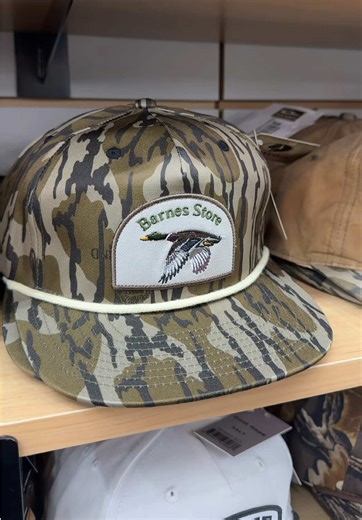 Stylish Patch Hat Featuring Flying Mallard