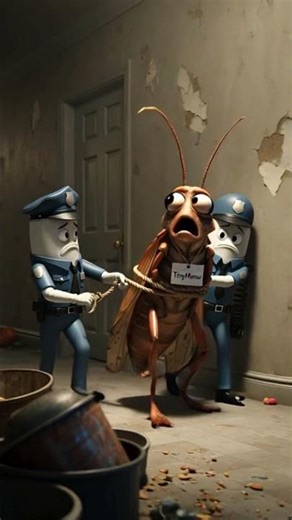 Cockroach Arrested 😱 | Dirty Kitchen Criminal Caught | Funny Animation Short