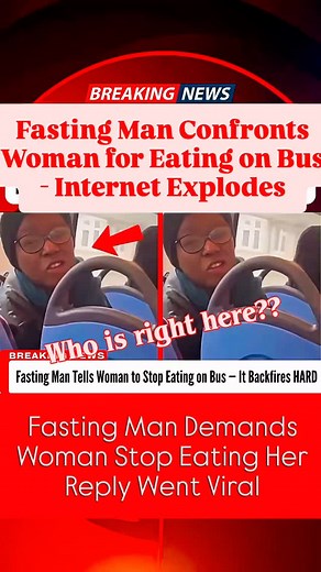 4K views · 81 reactions | Fasting Man Demands Woman Stop Eating Her Reply Went Viral #CttoRepost #foryou #foryourpage #fypシ゚viral #fyp #fypシ゚ #FB粉專 #fbreels #fb #fbviral #fbpost #fbreelsvideo #reels #foryou #foryoupage | Allan Cecilio | Facebook