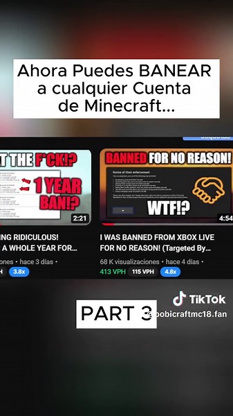 La verdad sobre el baneo de cuentas en Minecraft