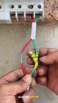 The art of building reliable industrial cable joints.💡⚡ #electroshorts #diy #electrical