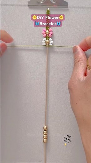 EASY Flower Bracelet Tutorial for Beginners! 🌸 🌼