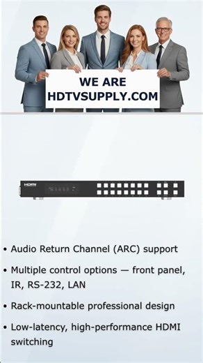 WolfPack 4K 60 Hz 4:4:4 16x16 HDMI Matrix Switch with HDR10, ARC, HDMI 2.0b & HDCP 2.2