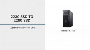 How to replace the M.2 2230 solid-state drive with a M.2 2280 solid-state drive on system board in Precision 5860 Tower/Precision 7865 Tower/Precision 7875 Tower