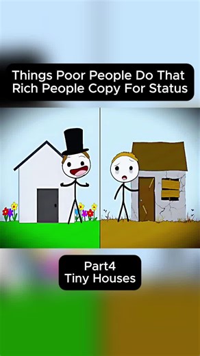 Things Poor People Do That Rich People Copy For Status: Part4, Tiny Houses #explain #trending #viral #tiktok