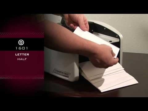 Martin Yale 1601 Automatic Paper Folding Machine Demo Video