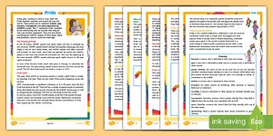 LKS2 Pride Reading Comprehension Activity