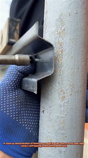 Smart Metal Bracket Fixing on Pipe Using Self-Tapping Screw